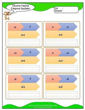 z sesi Çalışma Sayfaları